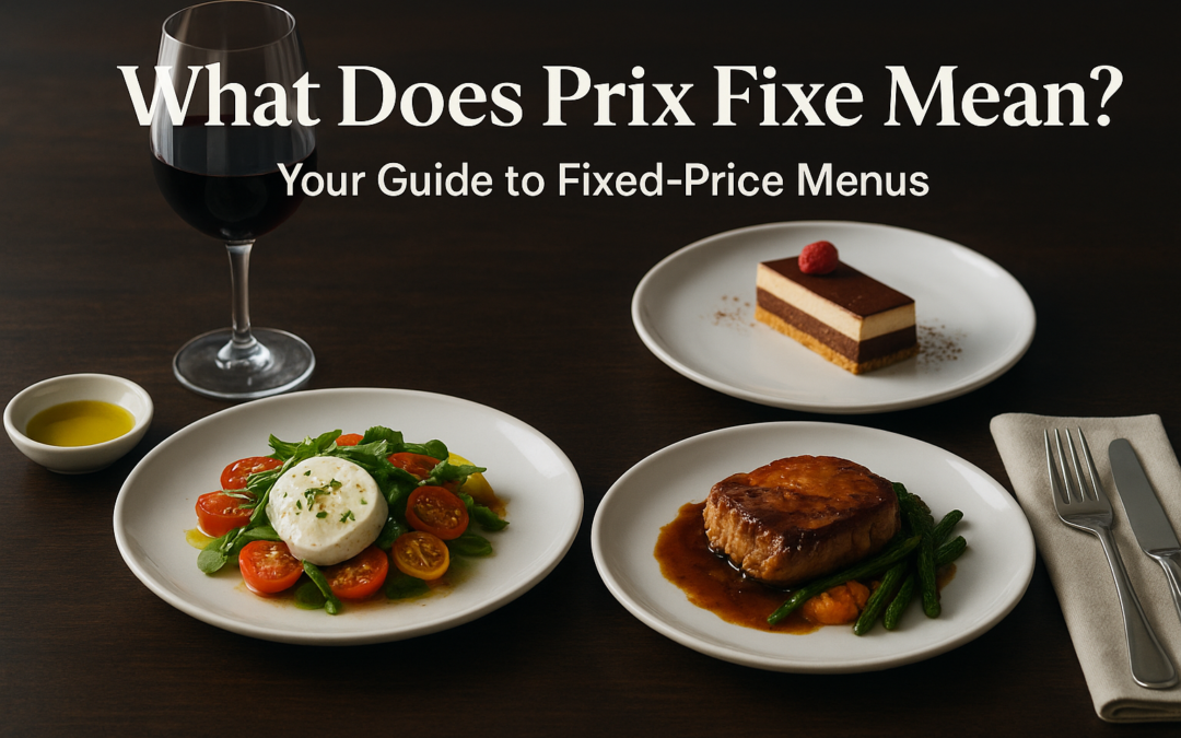 What Does Prix Fixe Mean? Your Guide to Fixed-Price Menus