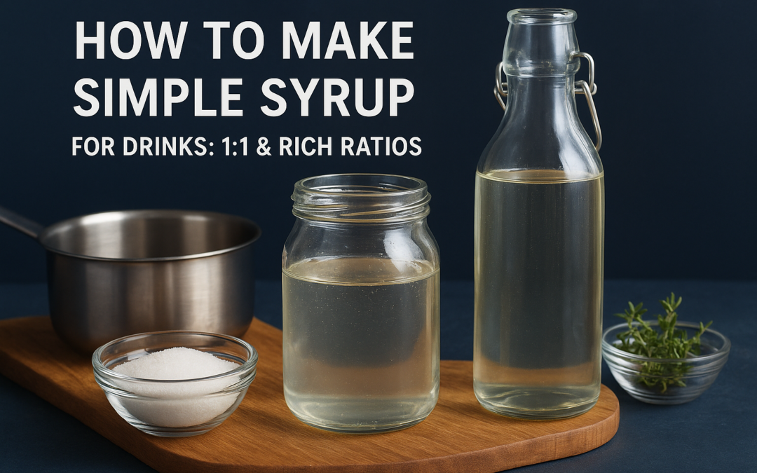 How To Make Simple Syrup For Drinks: 1:1 & Rich Ratios