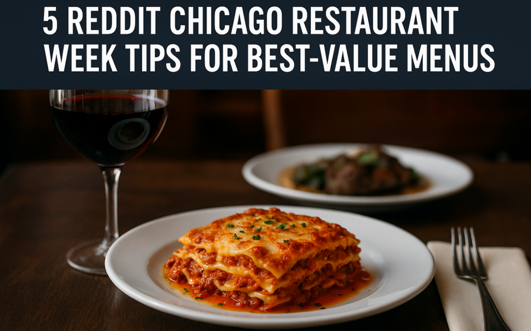 5 Reddit Chicago Restaurant Week Tips For Best-Value Menus