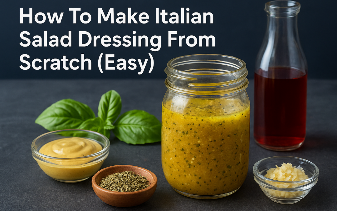 How To Make Italian Salad Dressing From Scratch (Easy)