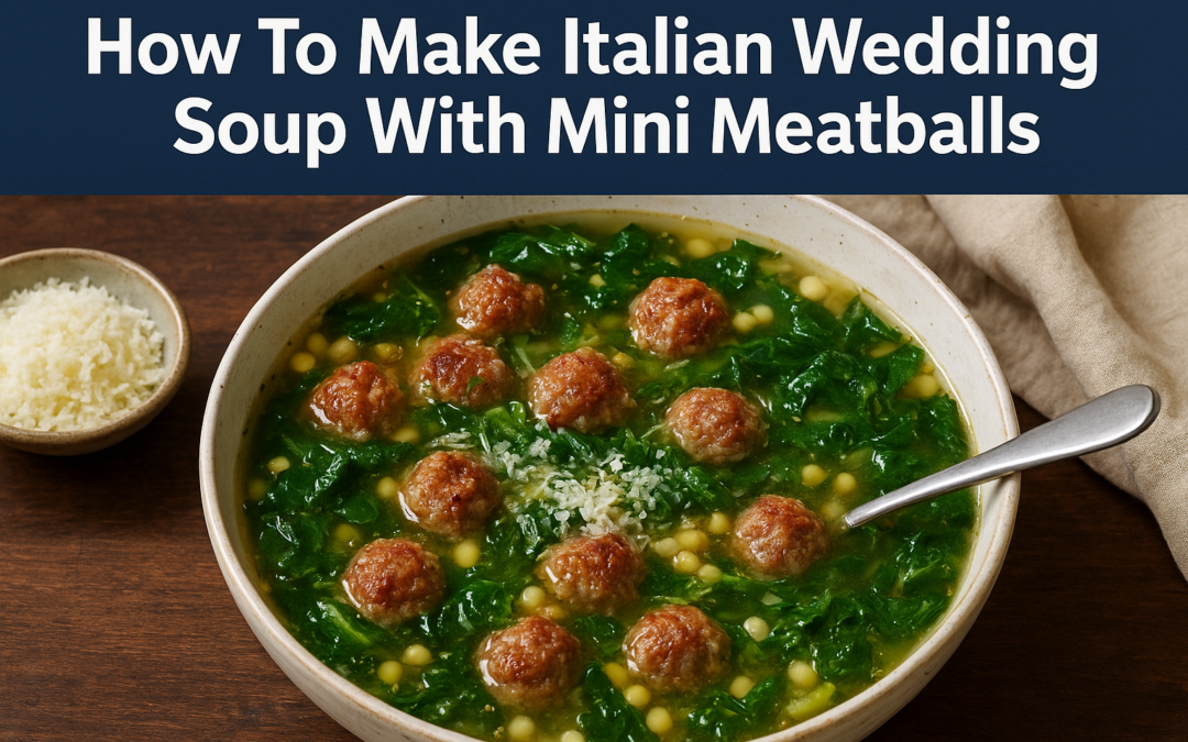 How To Make Italian Wedding Soup With Mini Meatballs