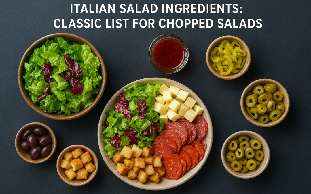 Italian Salad Ingredients: Classic List For Chopped Salads