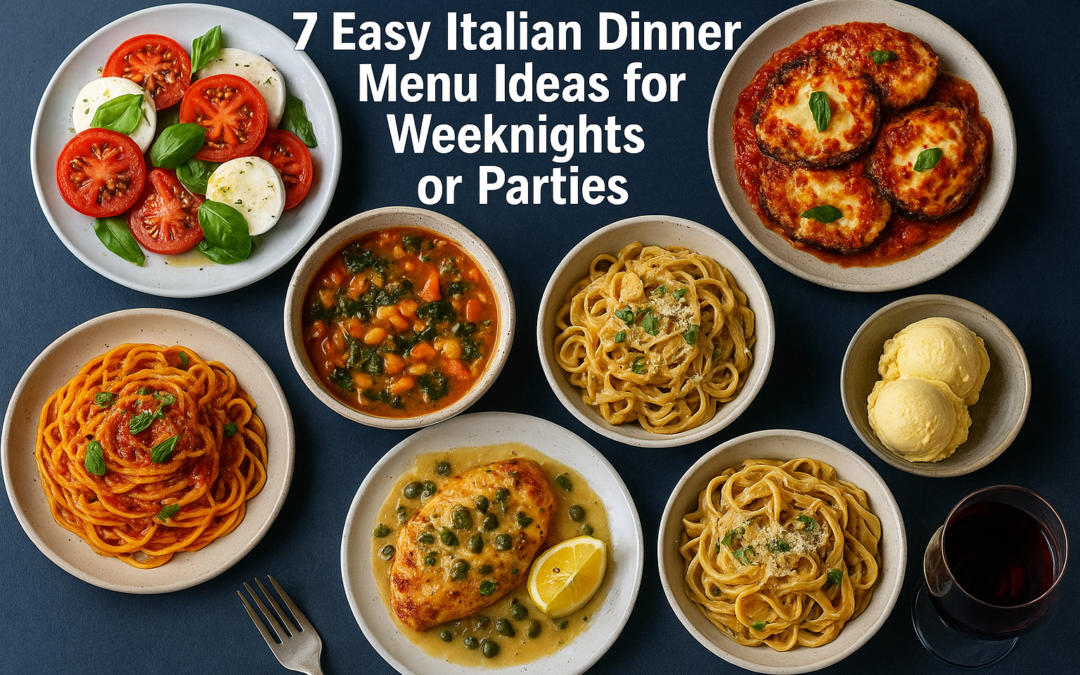 7 Easy Italian Dinner Menu Ideas for Weeknights or Parties